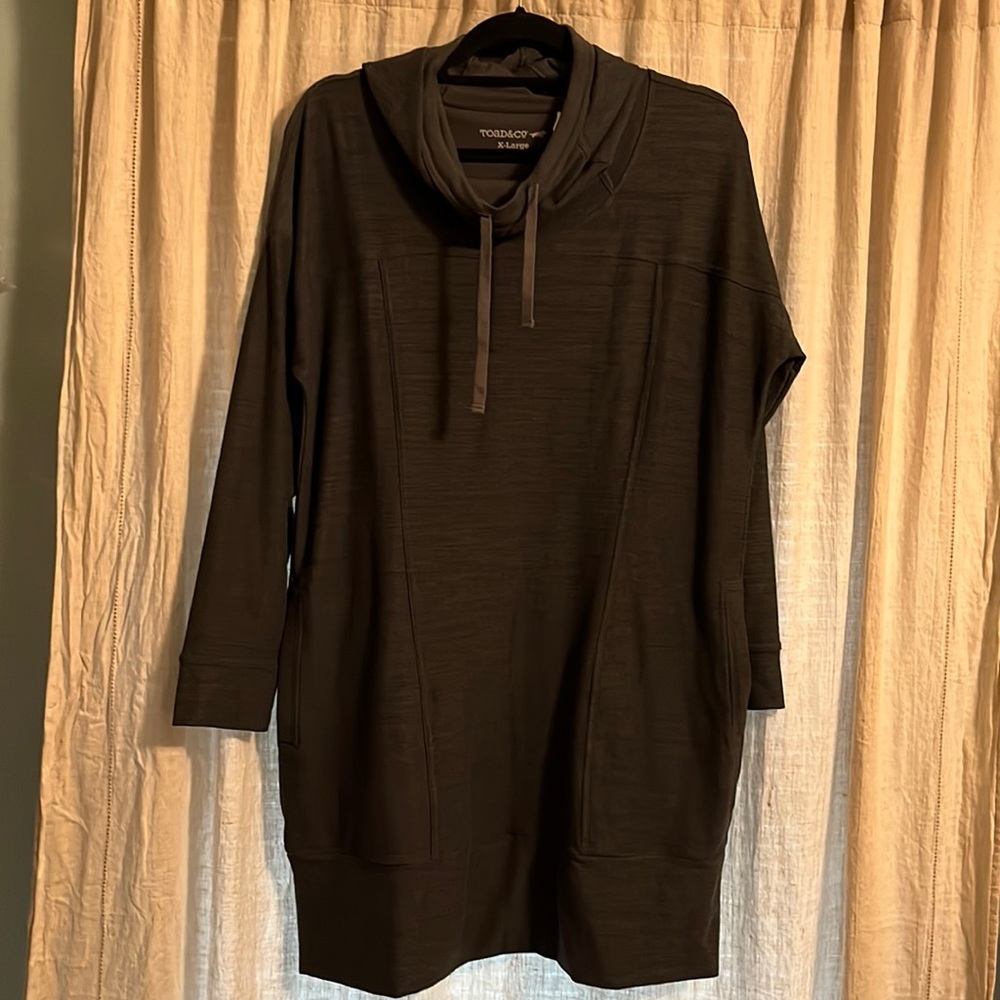 Toad and Co hoodie dress with pockets, size Xl
